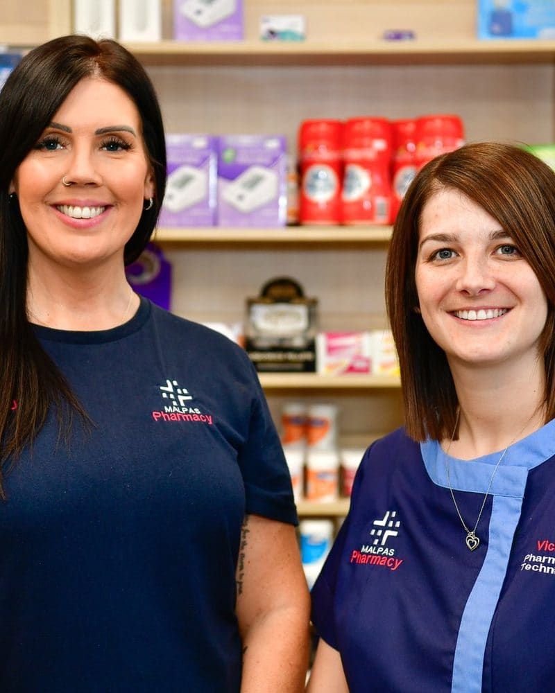 Jen Edwards and Vicky Charles, Otoscopy and Micro-suction Specialists at Malpas Pharmacy
